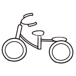 自行车简笔画步骤图解教程