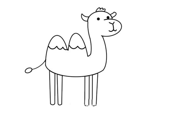 骆驼怎么画简单又好看 卡通骆驼简笔画步骤图解教程