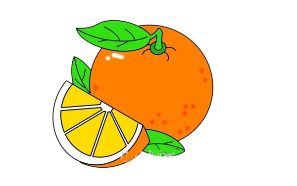 幼儿园橙子简笔画图片