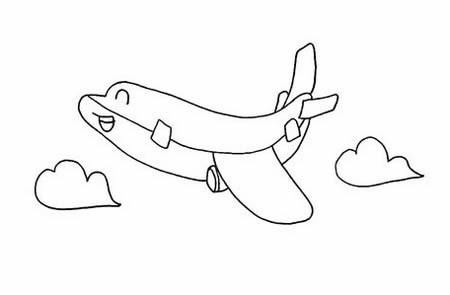 卡通飞机怎么画简笔画简单又漂亮