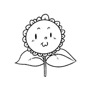 儿童可爱向日葵简笔画