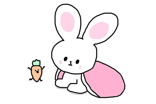 小兔子简笔画5