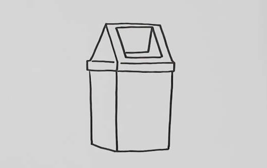 垃圾桶怎么画简笔画简单又漂亮