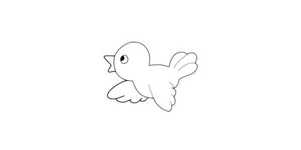 黄鹂鸟简笔画图片