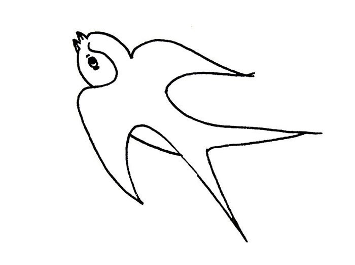 燕子的尾巴图片简笔画图片