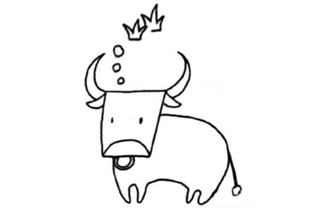 非洲水牛 简笔画图片