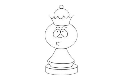 画国际象棋的简笔画图片