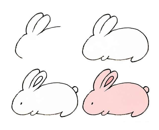 十秒学会画小兔子图片