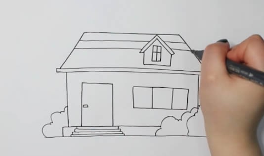 漂亮的房子怎么画简笔画简单又漂亮
