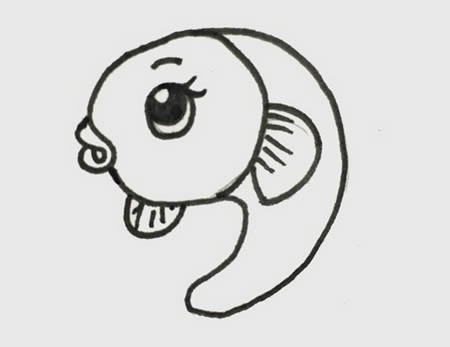 可爱的小鱼简笔画怎么画简单又好看