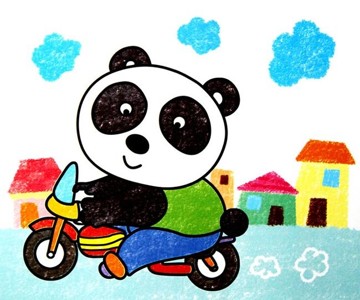 熊猫骑车