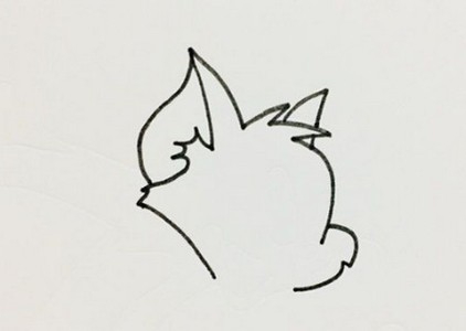 汤姆猫简笔画全身画法步骤图 