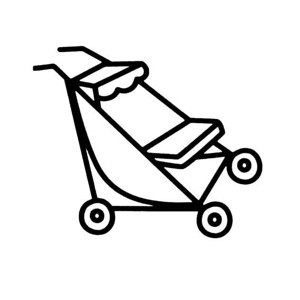 婴儿车简笔画