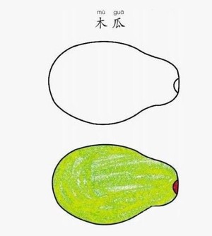 木瓜简笔画