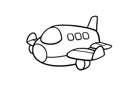 可爱的卡通小飞机