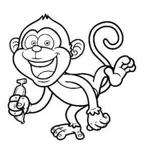 小猴简化图图片