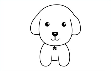 可爱的小狗狗简笔画图片