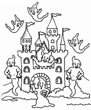 童话城堡简笔画