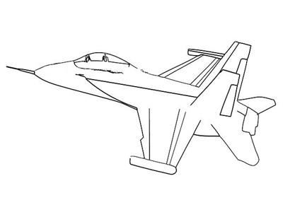 军人飞机怎么画 简单图片