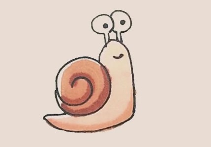 简笔画蜗牛的画法步骤教程