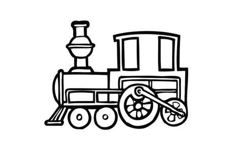 简单好画的蒸汽火车简笔画