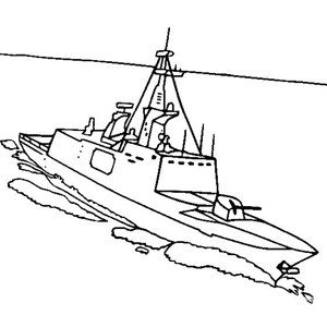 船的简笔画图片塔尔瓦级护卫舰简笔画