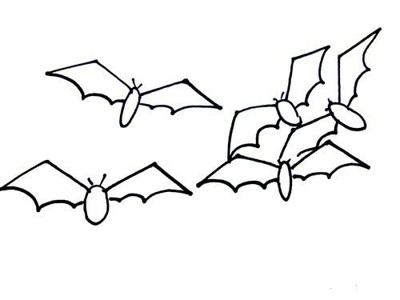 蝙蝠简笔画画法