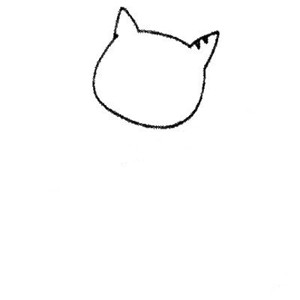 戴皇冠的加菲猫简笔画教程