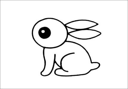 小白兔怎么画