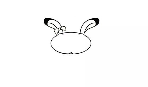 卡通兔子简笔画的画法