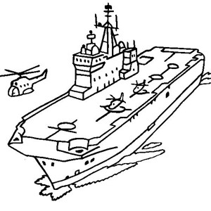 海军的战斗船怎么画图片
