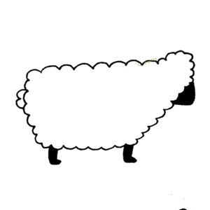 简单的绵羊简笔画图片