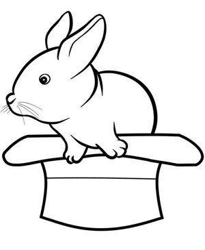 卡通兔子简笔画的画法