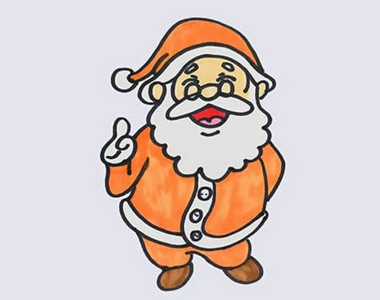 圣诞老人怎么画漂亮又简单-圣诞老人简笔画
