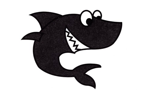 小鲨鱼简笔画画法