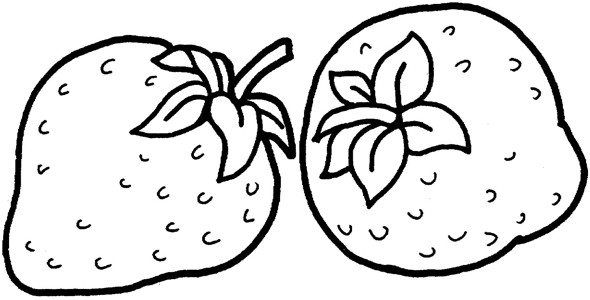 两颗草莓简笔画图片