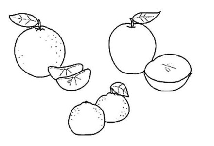 好吃的水果简笔画图片