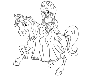 公主和骑士的简笔画图片
