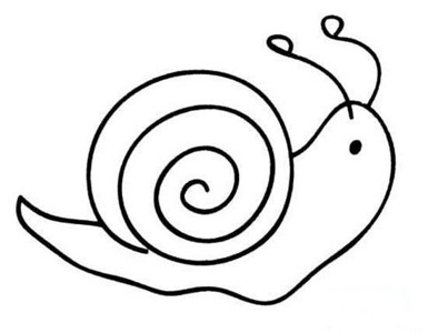 有关蜗牛的简笔画