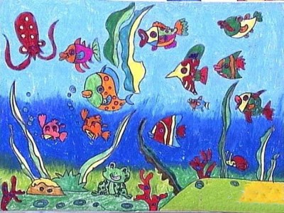 小学六年级海底世界儿童画