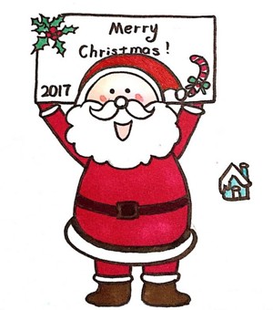 merry chirsmas 圣诞老人简笔画图片