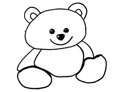 玩具小熊简笔画图片