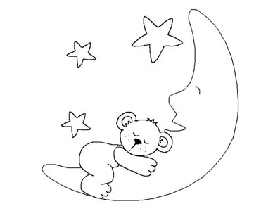 睡着月亮上的小浣熊
