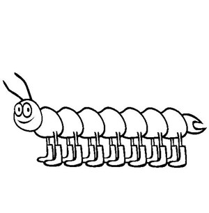 昆虫图片 卡通蜈蚣简笔画图片
