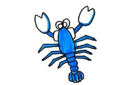 海洋风格虾的画法