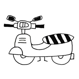 摩托车简笔画图片