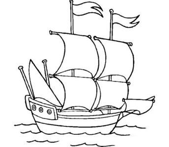 【帆船简笔画】海上的帆船简笔画图片大全
