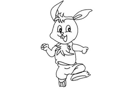 卡通兔子简笔画怎么画