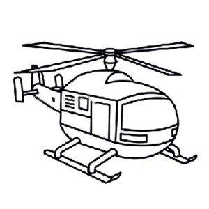 直升机救火简笔画图片
