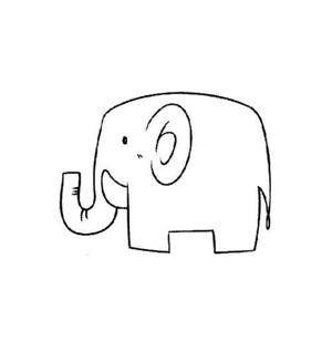 动物简笔画：大象